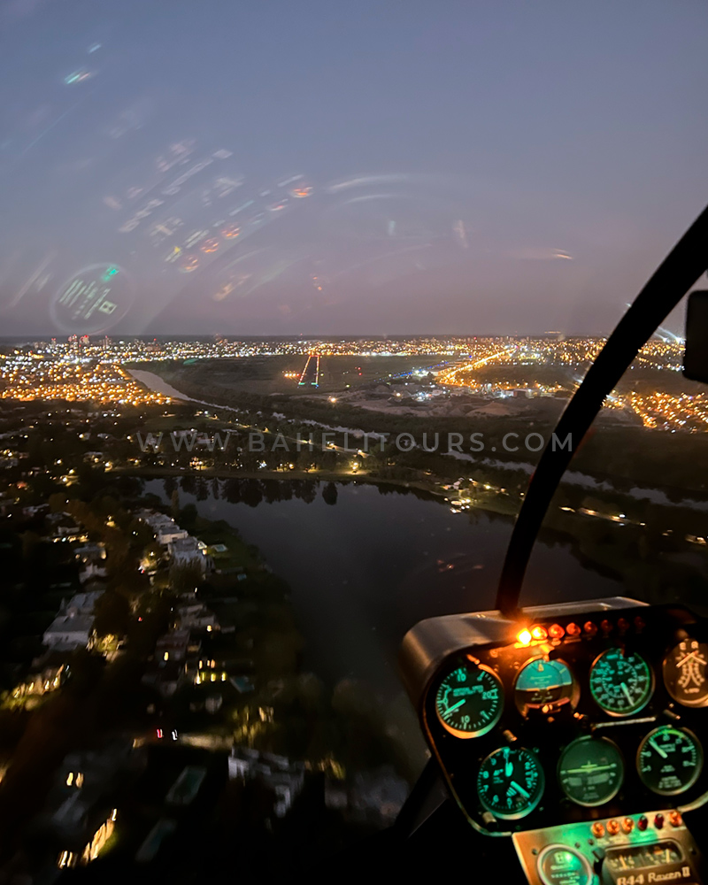Golden hour helicopter tour Tigre