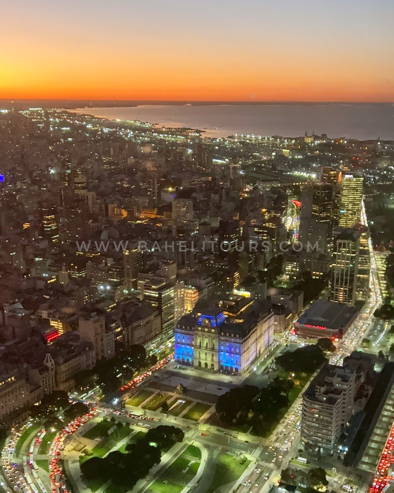 Helicopter ride at sunset